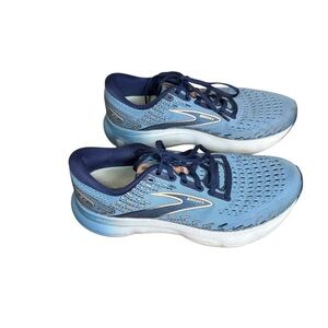 Brooks Women Glycerin 20 Running Shoes 8.5 Comfort Cushioned Walking Ceil Blue